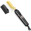 Flintronic Pettine Elettrico, Pettine Lisciante Antiscottatura, Hot Comb per Capelli, Piastra Elettrica per Parrucche, Afro Capelli e Barba, 160 - 200 ℃Temperature Regolabili