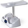 Generic Dock del caricatore del controller per PS5 VR2, doppia stazione di ricarica per il gioco, culla e supporto di archiviazione del display il controller Gamepad Joystick per PS5 VR2