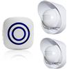 SiegenPro Sensore Di Movimento Wireless, Allarme campanello wireless Kit di Allarme con Sensori di Movimento Infrarossi per Casa, Ufficio, appartments