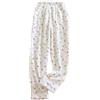 shownicer Pantaloni Invernali da Donna in Pile Morbido Pantaloni Pigiama Eleganti Caldi Comodi Vita Alta Tinta Unita Pantaloni per Tempo Libero Casa Sleepwear E Rosso S