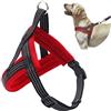 BPS BUENA PET SHOP BPS® - Pettorina per cani e animali domestici, con collare regolabile, 4 misure colori da scegliere per cani di piccola taglia media e grande, XL, rossa) BPS-3884R