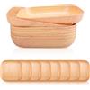 imposyu Set di 8 Piatti Piani Piatti Plastica Riutilizzabili e Infrangibili 20cm Piatti Campeggio Piatti Cucina per Bambini e Adulti per Picnic Ufficio Giardino Feste