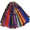 AebDerp 100 nappe da 13 cm, fatte a mano, setose, per decorare segnalibri carini in resina fai da te, creazione di gioielli, chiave, orecchini per ragazze, portachiavi, berretto di laurea, cucito su nastri