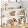 Generic Libreria da tavolo a 2 livelli, libreria multiuso da tavolo per scrivania, espositore per scrivania da tavolo per computer e organizzazione dormitorio