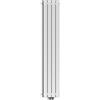 SONNI radiatore termoarreto a parete 1800 x 311 x 48 mm, termosifone a soggiorno potenza 536 W, radiatore verticare strato singolo da bagno, connessioni centrali G 1/2 - Bianco