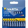 VARTA Pile AAA, confezione da 20, Longlife Power, Alcaline, 1,5V, ideale per giocattoli, mouse wireless, torce elettriche, imballaggio riciclato al 90%, Made in Germany