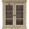 Teamson Home Elegant Home Fashions Pensile Rovere Chiaro Porte Vetrate con Ripiani Regolabili