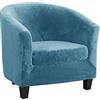 TOPCHANCES Copripoltrona Chesterfield 2 Pezzi,Elasticizzato Fodere Copripoltrona 1 Posto,Velluto Fodera Poltrona Club Tullsta per Bar Soggiorno Camera da Letto Reception
