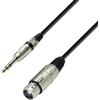 Adam Hall Cables 3 STAR BFV 0600 - Cavo Microfono XLR femmina a Jack stereo da 6,3 mm 6 m