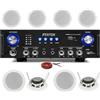 Prostore Italy KIT AUDIO FILODIFFUSIONE QUALITA' SUONO USB SD BLUETOOTH + 4 SPEAKERS DA INCASSO