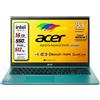Acer Notebook Intel N6000 SSD 512 GB RAM 16 GB 15,6" FulllHD Blue Pronto all'Uso