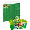 BRICKCOMPLETE Lego Duplo, set da 2 pezzi, 10913 pietra box & 2304 grande piastra da costruzione, verde