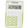 Genie 120 B - Calcolatrice a 8 cifre (Dual Power (Solare e Batteria), Design compatto) verde