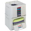 Relaxdays 2 Contenitori per Armadio con Cerniera, Organizer sotto Letto Porta Vestiti, Cambio Stagione, HLP: 33x50x40 cm