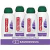 Borotalco Bagnodoccia Rilassante Lavanda e Iris, Bagnoschiuma Corpo, Formula Rilassante, Relax Assoluto, Effetto Borotalco sulla Pelle, 4 Flaconi da 600 ml - Esclusiva Amazon