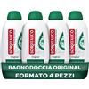 Borotalco Bagnodoccia Original, Bagnoschiuma Corpo al Profumo Di Borotalco, Formula con Agenti Idratanti, Effetto Borotalco sulla Pelle, 4 Flaconi da 600 ml - Esclusiva Amazon