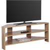 RICOO Mobile TV angolare 110 x 45 x 36 cm WM069-EW Mobiletto porta televisore Rovere marrone Wotan