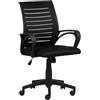 Totò Piccinni Sedia Poltrona Ufficio ASTRA con Braccioli, Girevole 360°, Altezza Regolabile, Ergonomica (Nero)