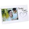 Cepewa Cornice portafoto con scritta in lingua tedesca Bester Papa der Welt a forma di cuore, 15 x 10 cm (1 cornice per foto con scritta in lingua tedesca Bester Papa der Welt