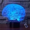 YTDZLTD Creativo 3D Cervello Luce Notturna 16 Colori Mutevoli Telecomando USB Potere Toccare Cambiare Illusione Ottica Lampada Arredamento LED Lampada da Tavolo Bambini Brithday Natale Regalo