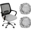 Bieiyhe 2 Pezzi Fodera Sedia Ufficio, Coprisedia Ufficio Elasticizzato, Rivestimento Sedia Ufficio, Coprisedie Universali Antimacchia, Office Chair Cover, Coprisedia Lavabile per Sedie da Ufficio