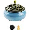 ZXShow Bruciatore Di Incenso In Ceramica Per Bastoncini Spirali E Coni Di Incenso