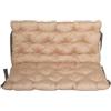 AMBIENTE HOME Cuscino per Panca con Schienale Seduta e Cuscino Schienale con Cinghie Circa 120x98 cm Imbottitura Beige