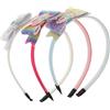 minkissy Fascia Per Arcobaleno Per Bambine 4 Ai 6 Anni Con Fiocco Cerchietti Decorativi Per Per Feste in Stile Casuale