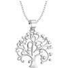 Sofia Milani - Collana da Donna in Argento 925 - con Pietra Zircone - Ciondolo ad Albero - N0851