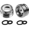 HATOOLHA Set di 2 adattatori per rubinetto in metallo, filettatura maschio 22 mm, filettatura maschio 24 mm, in ottone, per depuratore d'acqua da bagno e cucina