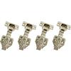 LIKERAINY 105 Grado Cerniera 35mm Mezza Battuta Esterna con Ammortizzatore Montaggio Clip on per Ante Mobili da Cucina Gabinetto Cerniere per Armadio Porta 4 Pezzi