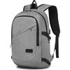 Kono Zaino Porta PC da 15.6 Pollici, Zaini Uomo per Laptop con USB, Zaini Donna Antifurto Impermeabile per Lavoro, Scuola, Aereo, Zaino da Viaggio Backpack per Computer 50 x 14 x 30 cm (Grigio)