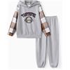 PATPAT Tuta Ragazzo, Pantaloni Tuta Bambino + Felpa con Cappuccio, Completo Basket Bambino, Abbigliamento Bambino, Tuta Bambino, Vestiti per Occasioni Bambini 5-12 anni 110-152 cm