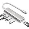 UGREEN Hub USB C HDMI 4K 5 En 1 Adattatore USB C a USB 3.0 5Gbps Compatibile con MacBook Pro Air M2 M1, iPad Pro Air, iPhone 16 Plus Pro Max, Galaxy S24 Plus Ultra, Surface Pro (Bianco)