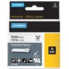DYMO NASTRO NYLON FLESSIBILE 19mm x 3.5mt nero su bianco 18489 RHINO