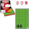 MARKIN Etichetta adesiva A/406 verde fluo 100fg A4 47,5x25,5mm (44et/fg) Markin