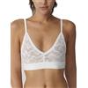 sloggi Donna Go Allround Lace Bralette, Bianco, Taglia unica