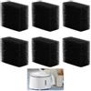 Yewseas 6pcs Filtro Fontanella Per Gatti Rettangolare, Filtri In Schiuma Per Fontane D'acqua Per Gatti, Filtro Filtrante Nero Per Idratazione Sana E Pura, Compatibile Con Fontane Interattive