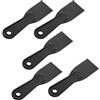 Lusofie 5pcs di Plastica Stucco Coltello 2 Pollice Nero Flessibile Plastica Coltelli Per Taping Muro A Secco Pittura Raschietto Di Plastica Per Spackling Patching