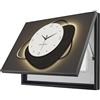YLME Coperchio Contatore di Luce per Quadri Elettrici con Orologio,Flip up,50×40 cm