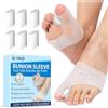 Bodiiwuliu 1 Paia Tutore Alluce Valgo In Silicone,Divaricatore Alluce Valgo per Rilassare Trasparente,Corretivo del Separatore Dita Piede per Avampiede Dita Sovrapposte, Alluce Valgo Correttore Separadita