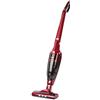 KLARSTEIN TurboHybrid - Aspirapolvere senza Fili, Scopa Elettrica a Batteria, senza Sacco, Portatile, Illuminazione LED, 2 Livelli di Aspirazione, Ugelli Inclusi, Rosso
