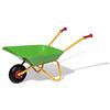 Rolly Toys Carriola per bambini (colore giallo/verde, carriola da giardino, carriola in metallo, giocattolo per bambini a partire da 2,5 anni, portata fino a 25 kg, attrezzo da giardino per bambini)