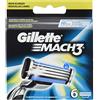Gillette MACH3 Lame di Ricambio per Rasoio da Uomo, 6 Pezzi
