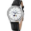 BERNY Orologi Multifunzione per Donna Impermeabili Orologi Donna con Cinturino In Vera Pelle Moda Donna Sub-dail con Calendario Moon Phase