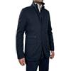 VEQUÈ Giacca Invernale da Uomo Linea Sartoriale Trench Lungo Elegante Soprabito Con Gilet Interno Removibile Cappotto Classico Giubbotto Casual Impermeabile (IT, Numero, 46, Regular, Regular, Blu)