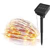 EMOS Catena luminosa micro LED con pannello solare, 120 lampadine Nano LED bianco caldo, filo di rame 12+3 m, per esterni, illuminazione resistente alle intemperie per momenti romantici, funzionamento