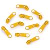 cyclingcolors 10x Cursore Cerniera Ricambio Kit di Riparazione per Cerniera Testa N°3 Cursori per Vestiti Borse Giacche Borse Valigie Jeans, giallo scuro