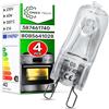 ONIX TECH 4 Pezzi Lampadina Alogena G9 da Forno 40W 230V 300°С con codice Originale 387461740/4 3874617404 808564102/8 8085641028 per AEG per Electrolux - Garanzia di 5 Anni