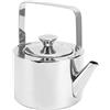 Pssopp Bollitore per il tè, Bollitore per tè in Acciaio Inossidabile con Colino Teiera con Fischio in Metallo Addensato con Manico Ergonomico per Stufe Elettriche a Gas e Alogene a (Medio, 1,3 l)